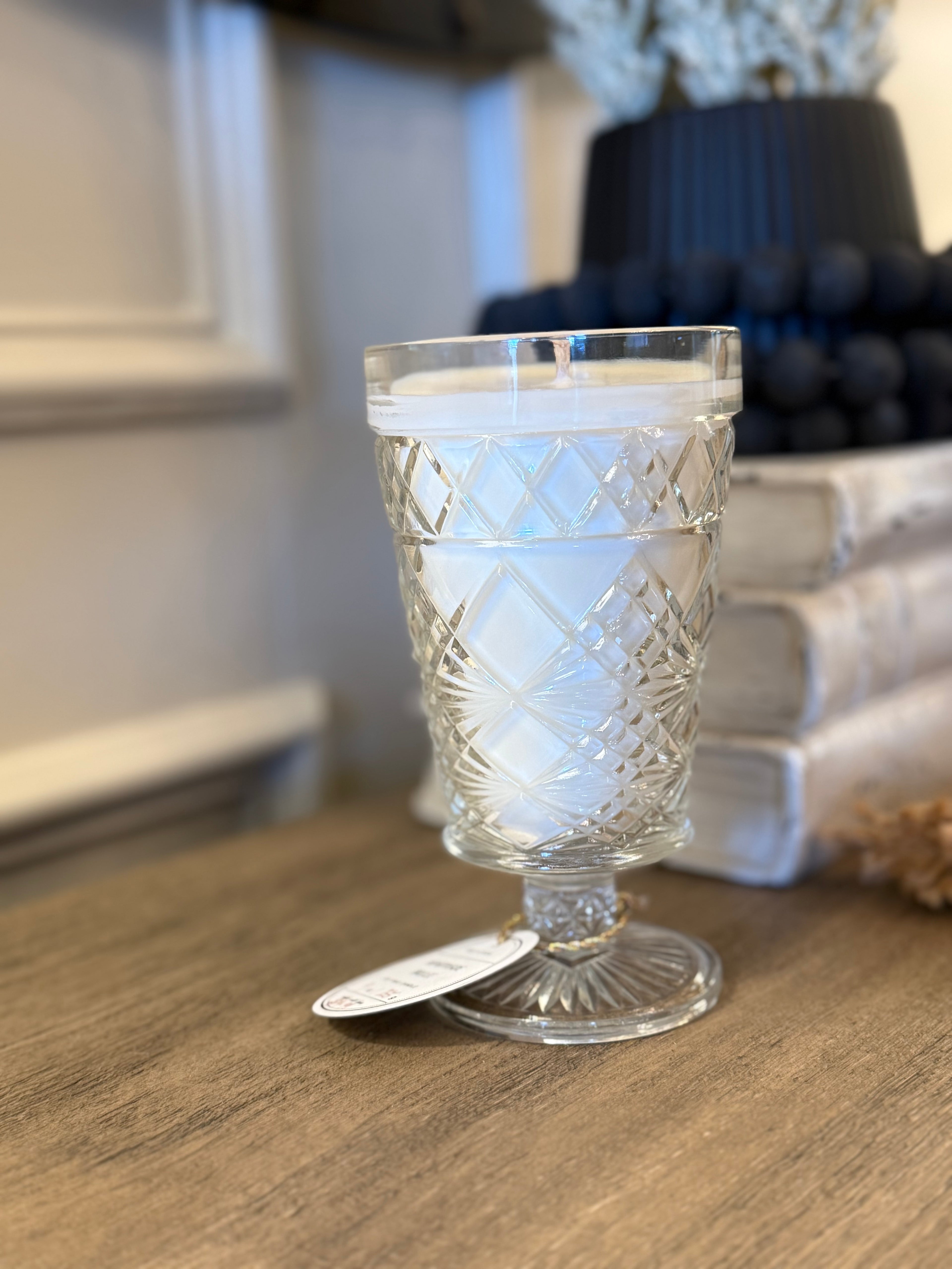 Vintage Glass Goblet Candle - 4 Scents to Choose from