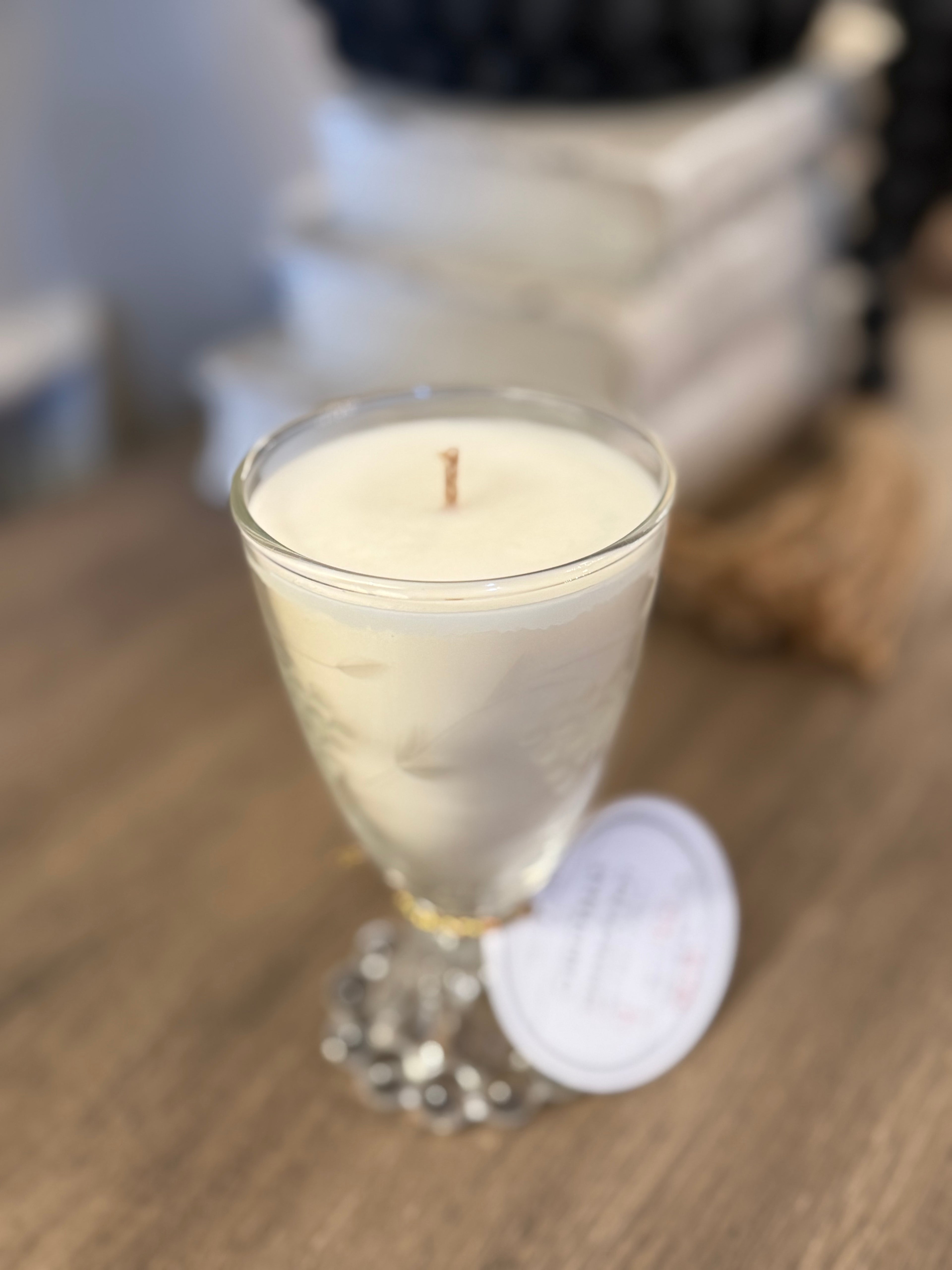 Vintage Boopie Clear Glass Candle - Christmas Simmer Pot Scent