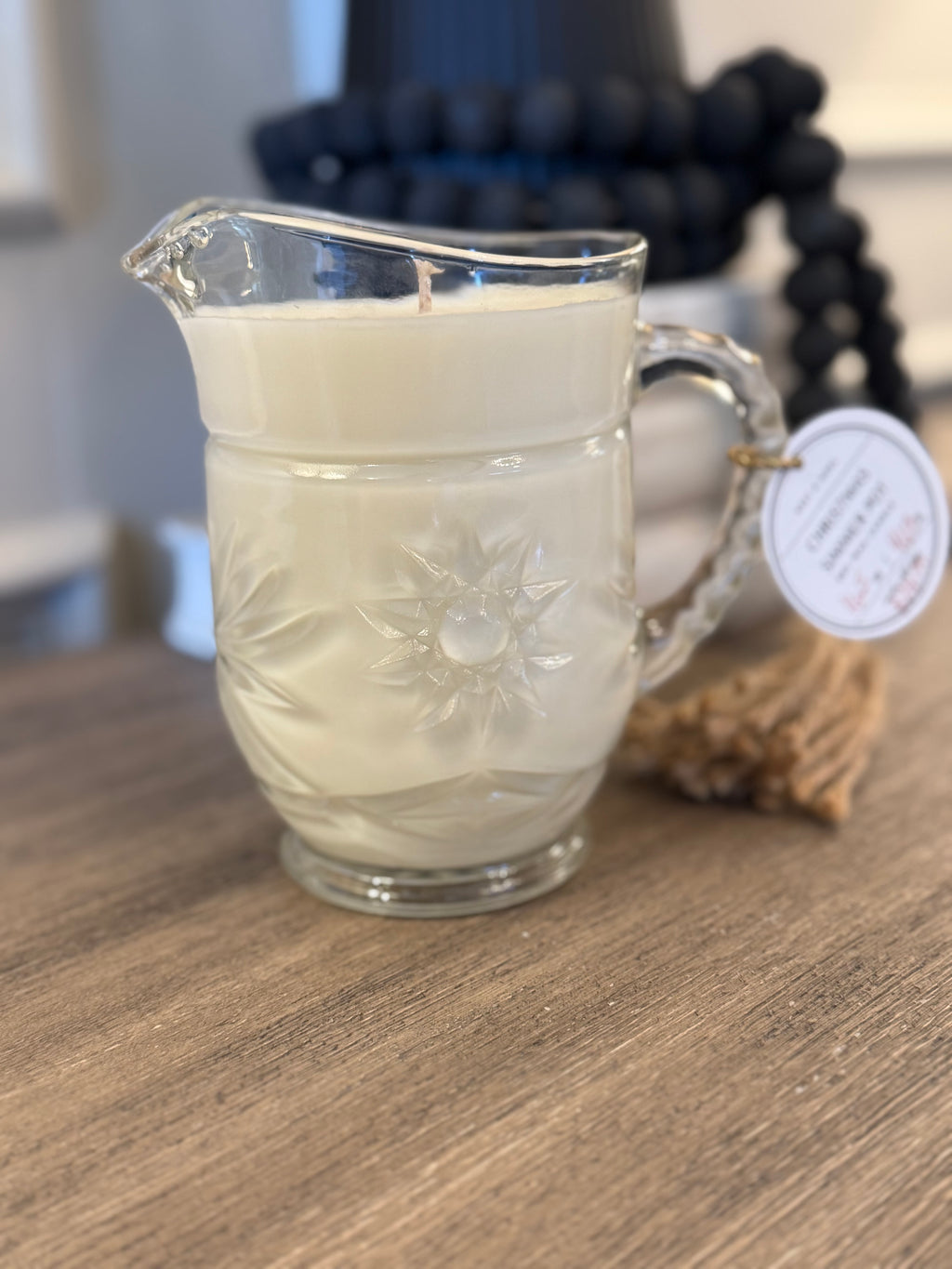 Vintage Pressed Glass Pitcher - Christmas Simmer Pot Scent