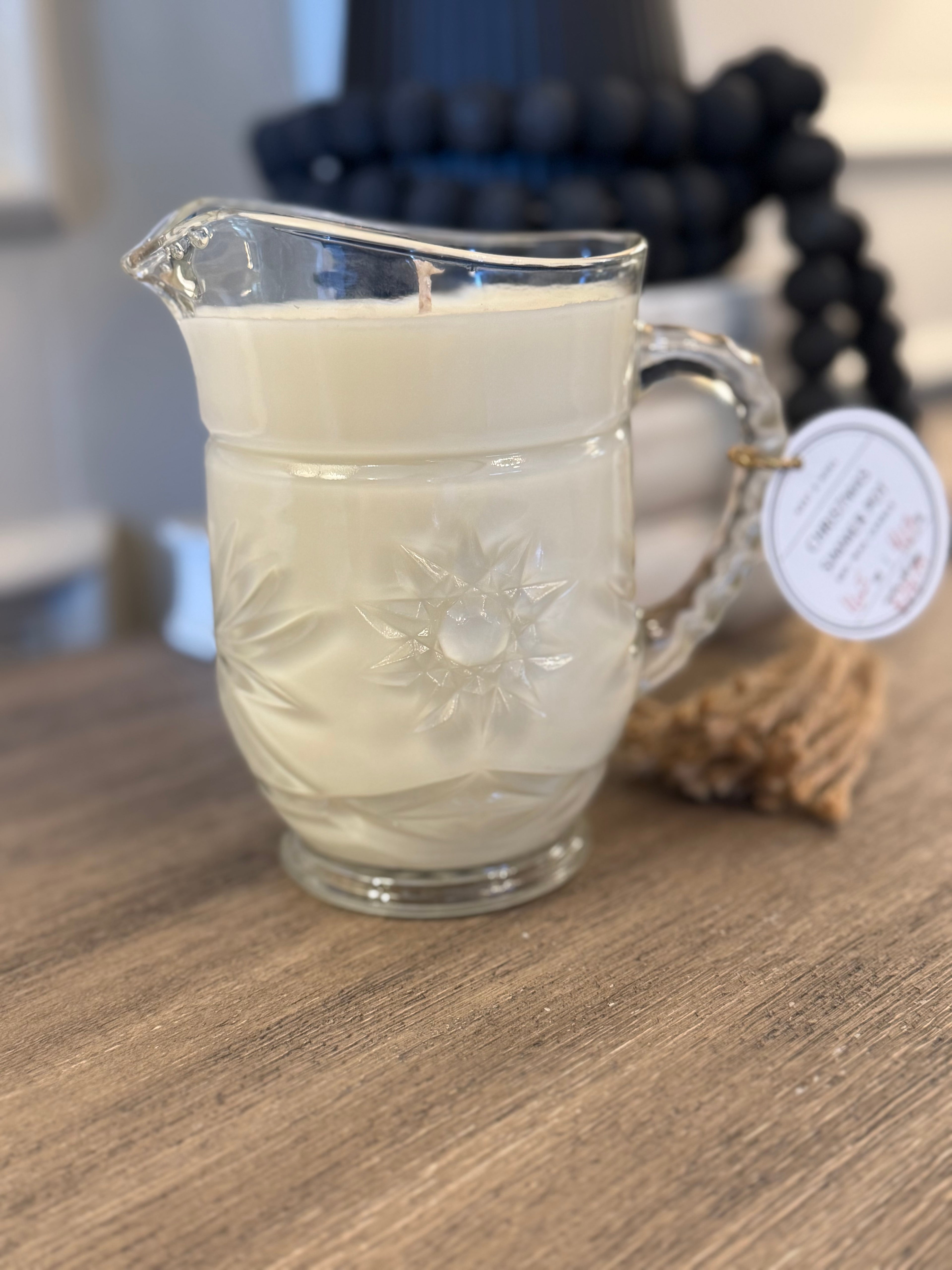 Vintage Pressed Glass Pitcher - Christmas Simmer Pot Scent