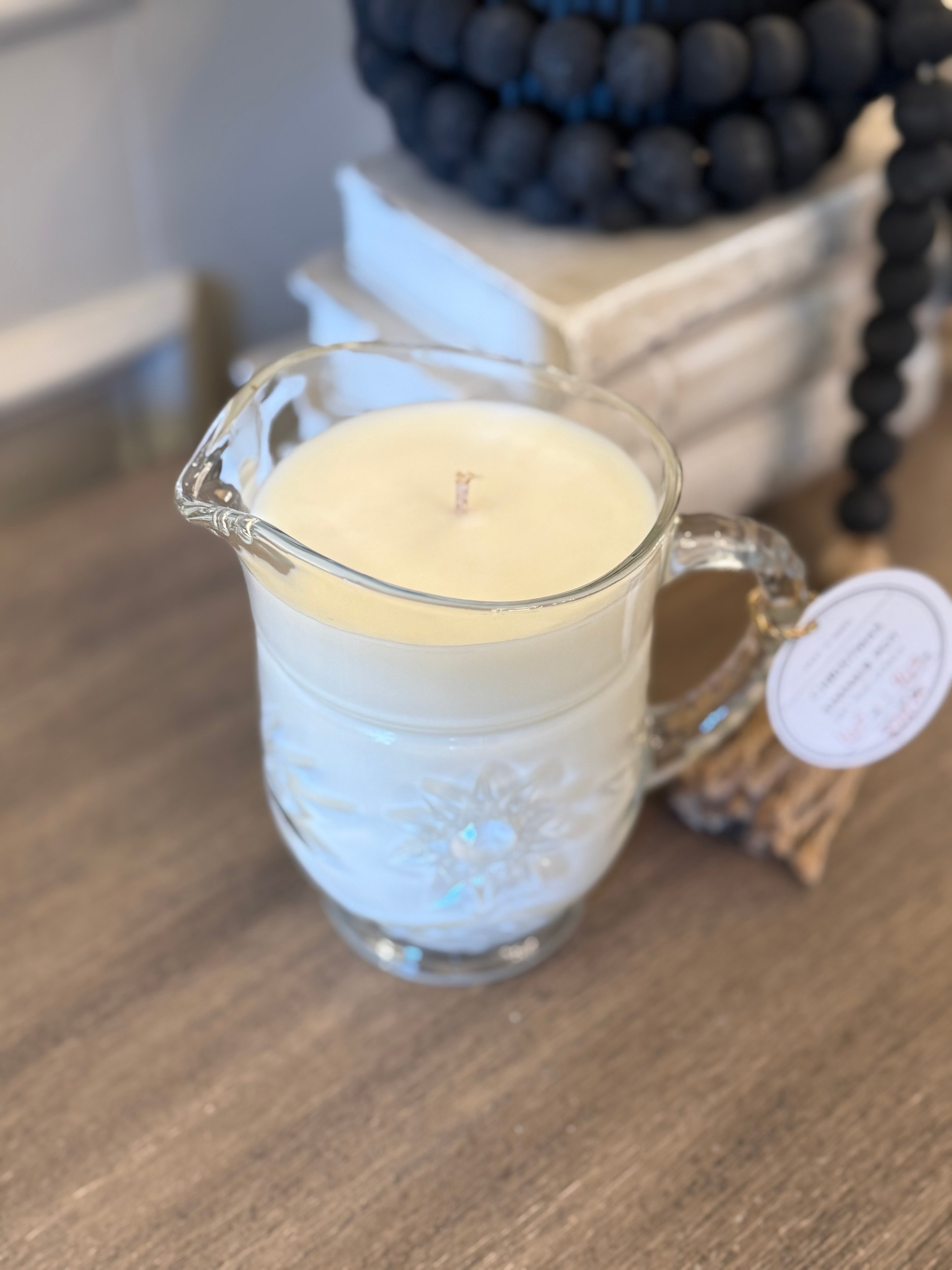 Vintage Pressed Glass Pitcher - Christmas Simmer Pot Scent