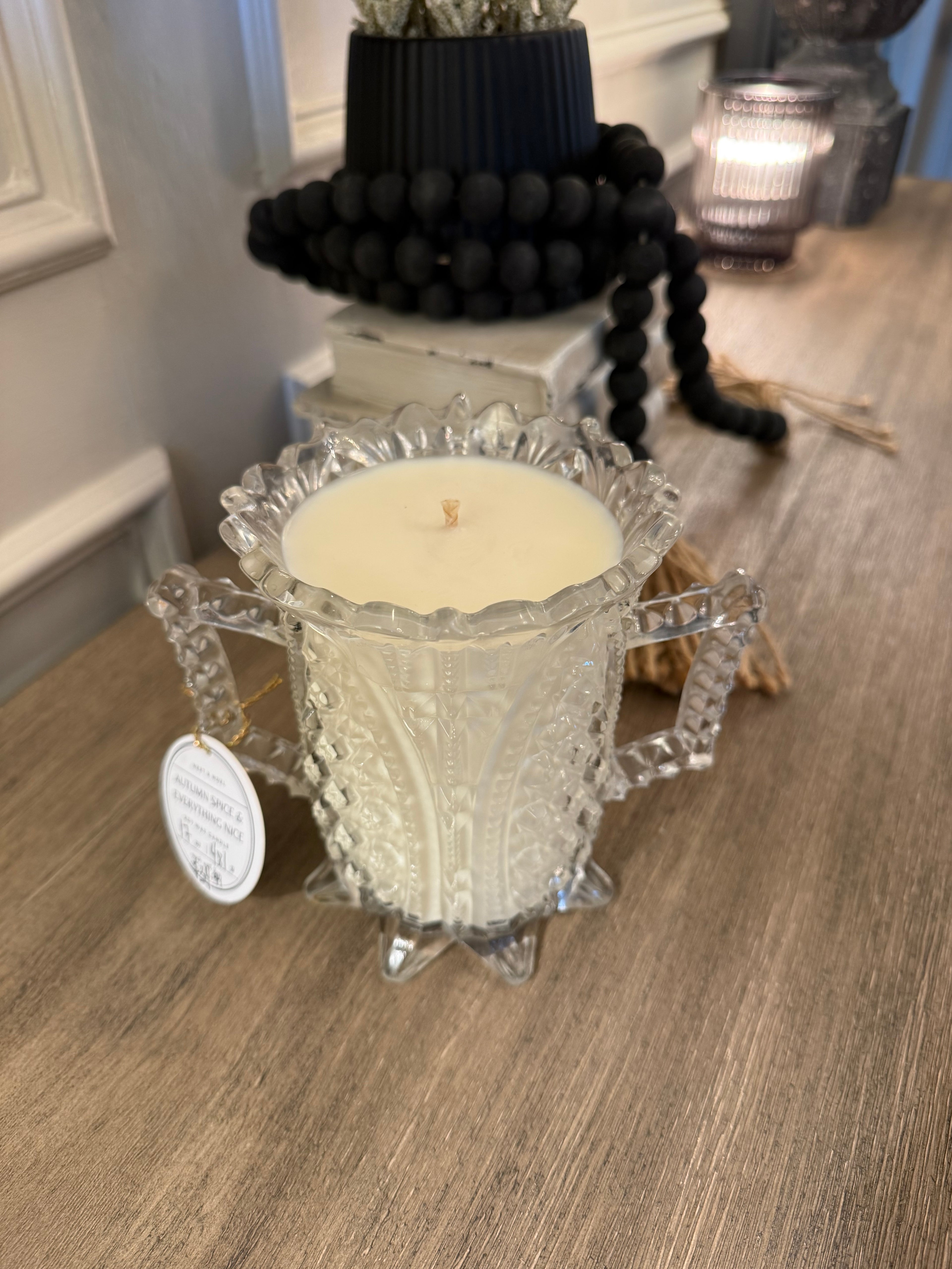 Vintage Higbee Celery Vase Candle - Autumn Spice & Everything Nice Scent